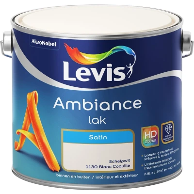 Afbeelding van Levis Ambiance Lak Satin Schelpwit 2.5L
