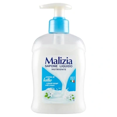 Afbeelding van Malizia Vloeibare zeep met pompje Crème melk 300 ml
