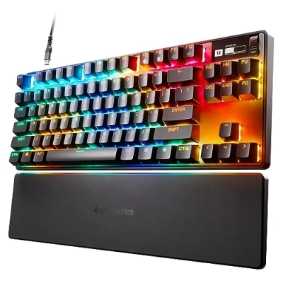 Afbeelding van SteelSeries Apex Pro TKL (2023) HyperMagnetic gamingtoetsenbord &#039;s Werelds snelste toetsenbord Aanpasbare activering Tenkeyless voor e sports PBT keycaps USB C Duitse QWERTZ indeling
