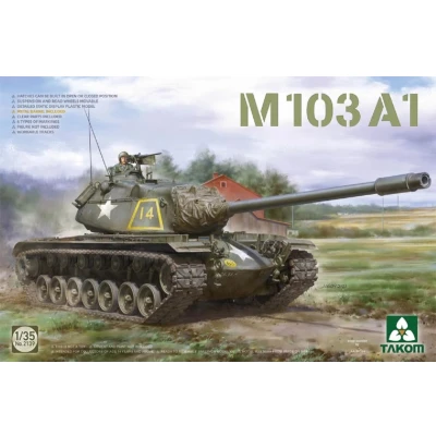 Afbeelding van 1:35 Takom 2139 M103A1 Tank Plastic Modelbouwpakket