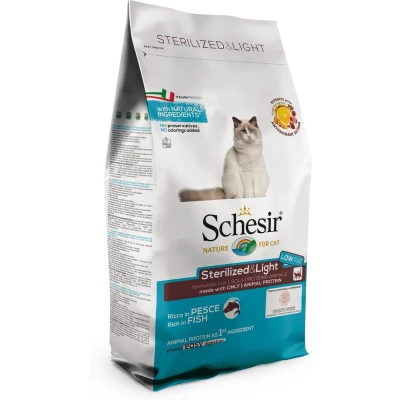 Afbeelding van 2x10kg Sterilized &amp; Light met Vis Schesir Kattenvoer