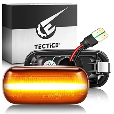 Afbeelding van TECTICO LED Dynamische Knipperlichten Geel Helder Canbus Zijknipperlichten Compatibel met Audi A3 S3 8P /A4 RS4 /S4 B6 B7 S4 /A6 S6 RS6 C5 C7, 2 Lampen