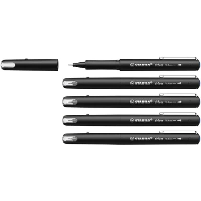 Afbeelding van STABILO Dr!ver Premium Fineliner 0.4 mm Blauw Doos 5 Stuks