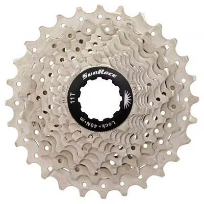 Afbeelding van Sunrace Cassette 10 speed 11 28t. csrs0 zilver alu spider