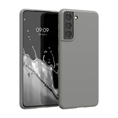 Afbeelding van kwmobile telefoonhoesje geschikt voor Samsung Galaxy S21 Hoesje smartphone Back cover in steengrijs
