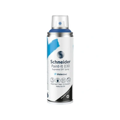 Afbeelding van Schneider spuitbus verf Paint it 030 DIY spuitverf acrylverf 200ml blauw S ML03050025