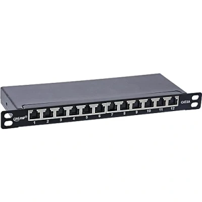 Afbeelding van InLine 10&quot; patchpaneel Cat.6A 0, Server accessoires, Zwart