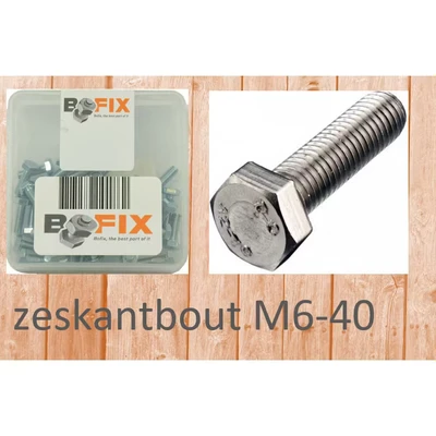 Afbeelding van Bofix Zeskantbout M6x40 (25 stuks)