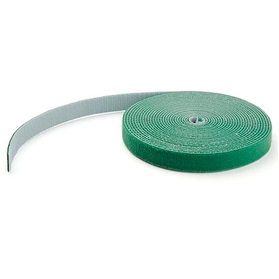 Afbeelding van StarTech.com 7,6m Bulk Rol Klittenband Op Maat te Knippen Herbruikbare Kabelbinders Industriële Klitband Tape Zelfklevende Tyrap Strips Groen (HKLP25GN)