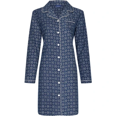 Afbeelding van Pastunette Nachthemd dames Flanel Classic Blue 38 Blauw