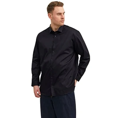 Afbeelding van Jack &amp; Jones Jprblacardiff L/S PS NOOS Overhemd, Heren, Maat: 6XL, Black