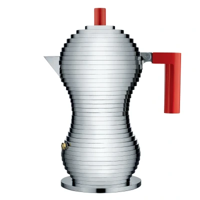 Afbeelding van Percolator Alessi Pulcina Red 6 Kops Inductie
