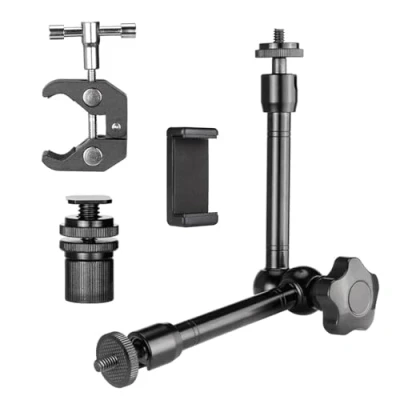 Afbeelding van ZTOWOTO 10 inch Magic arm met Super Crab Clamp, verstelbare magische 1/4&quot; 3/8&quot; Threaded for Monitor/Webcam/Light/Microfoon