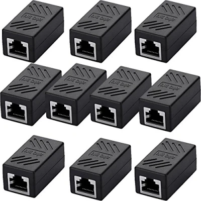 Afbeelding van SIENOC 10x RJ45 Koppeling Connector Adapter Female voor Lan Kabel Compatibel met Cat5, Cat6