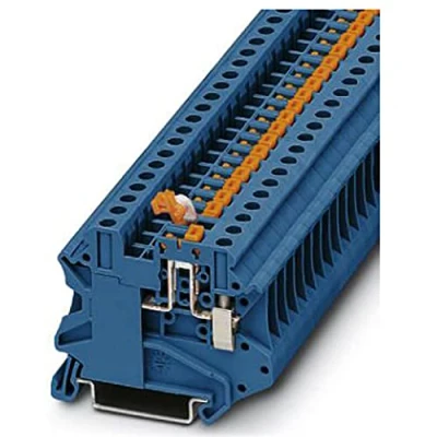 Afbeelding van Phoenix Contact UT 4 MT P/P BU 3046265 Doorgangsserieklem Aantal polen: 2 0.14 mm² 6 Blauw 50 stuk(s)