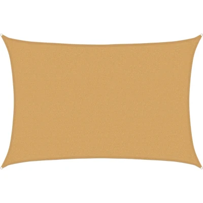 Afbeelding van Zonnezeil 160 g/m rechthoekig 2,5x3,5 m HDPE zandkleurig