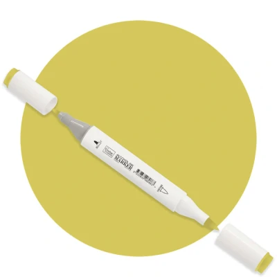 Afbeelding van Yellow Green Twin Tip Alcohol Ink Marker