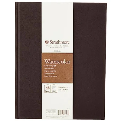 Afbeelding van Strathmore (467 8) STR 467 8 48 vellen nr. 140 aquarel dagboek, 21,6 x 27,9 cm, 24 stuks