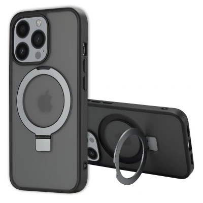 Afbeelding van Apple iPhone 13 Pro MagSafe Hoesje Kunststof Accezz Hardcase/Backcover Zwart Telefoonhoesje Shockproof/Valbescherming