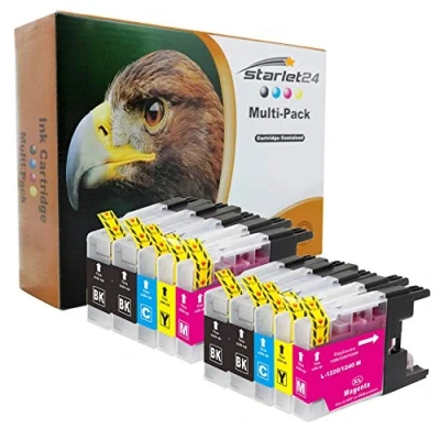 Afbeelding van 10 x inktcartridges, compatibel met Brother LC 1220 1240 DCP J525 W MFC J430 J5910 DW J625 J6510 J6710 J6910