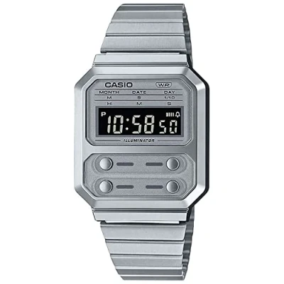 Afbeelding van Casio Unisex Digitaal horloge silvercoloured, Maat: One Size, Silver coloured