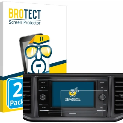 Afbeelding van BROTECT Screenprotector voor Volkswagen Crafter Composition Colour 2022 Folie Beschermfolie transparant (2 Stuks)
