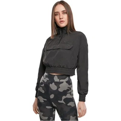 Afbeelding van Urban Classics Crinkle Windjack, Dames, Maat: XXL, Black