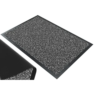 Afbeelding van vounot Deurmat, entreemat, voor binnen en buiten, antislip, stofdicht, ingangsmat, waterdicht, wasbaar, 40 x 60 cm, antraciet