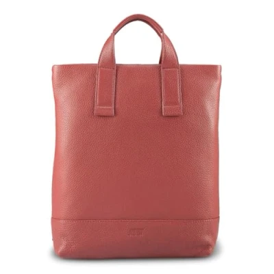 Afbeelding van JOST Leren Vrije tijd rugzak Schoudertas Vika X Change Bag Red Donkerrood