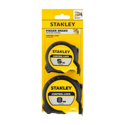 Afbeelding van Stanley Duopack Rolbandmaat 5m 25mm + 8m Control Lock STHT37261 0