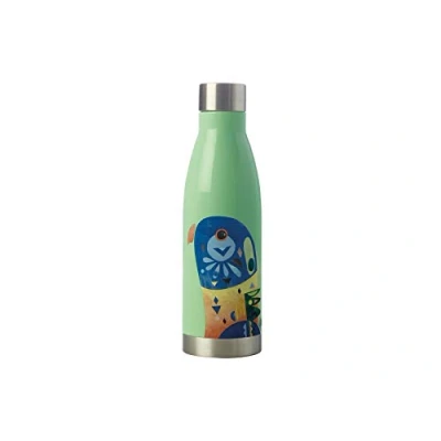 Afbeelding van Maxwell &amp; Williams Geïsoleerde waterfles, Lorikeet Design, 18/10 roestvrij staal, groen, 500ml