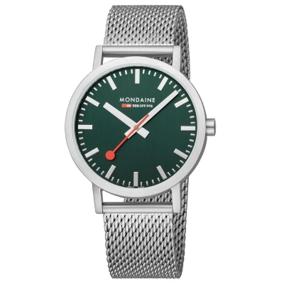 Afbeelding van Mondaine M660.30360.60SBJ Horloge Mesh Groen 40mm