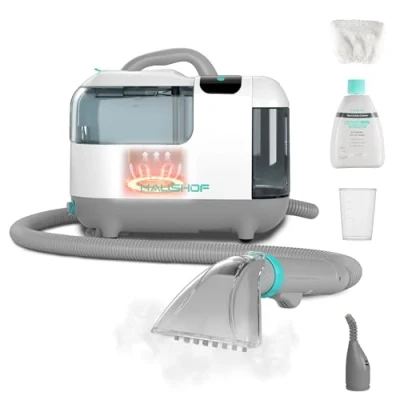 Afbeelding van HAUSHOF stofzuiger Met stoomfunctie, StainZapper Vapo tapijtreiniger Bekledingreiniger warm water functie &amp; hoge temperatuur reinigingsmiddel, Voor tapijt, bank, auto