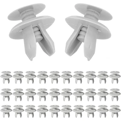 Afbeelding van Aiyomi 701867299 bevestigingsclips voor T4 T5, kunststof clips deurbekleding, grijs, 50 stuks (deze clip past in een gat van 9 mm)