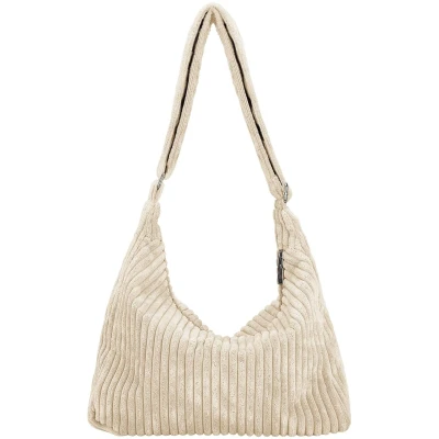 Afbeelding van Dames corduroy hobo tas Casual schoudertas Verstelbare riem