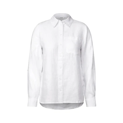 Afbeelding van Cecil Overhemdblouse, Dames, Maat: XXL, Weiß