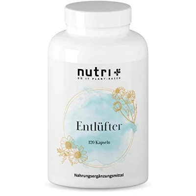 Afbeelding van Gastro intestinale ontspanning De Entlüfter populair voor winderigheid &amp; opgeblazenheid zwarte komijn, anijs, kurkuma, gember, venkel 120 capsules ontwikkeld door voedingsdeskundigen