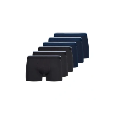 Afbeelding van Skiny Retro 6ER PACK Basic Onderbroeken Blau schwarz, Heren, Maat: XXL, schwarz