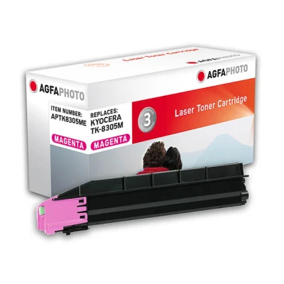 Afbeelding van APTK8305ME AP Kyocera TK8305M TA toner magenta rebuilt 15000pagina&#039;s