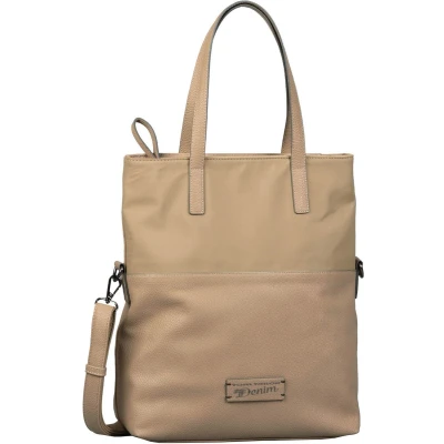 Afbeelding van TOM TAILOR Schoudertas Cala Zip Shopper Beige