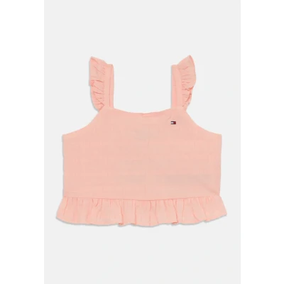 Afbeelding van Tommy Hilfiger Textured Top voor kinderen, Maat: 80, Coral ice