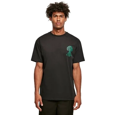 Afbeelding van Urban Classics Organic TREE LOGO TEE Tshirt print, Heren, Maat: 5XL, Black