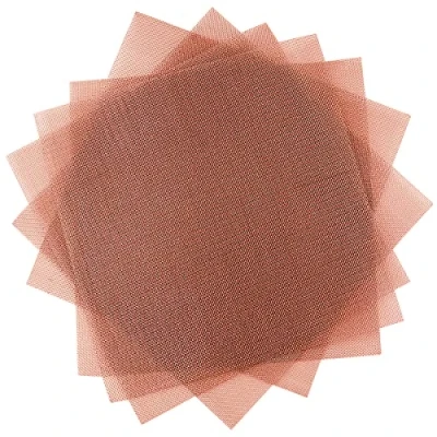 Afbeelding van 5 Pack 10 Mesh 99,9% Puur Koper Scherm Geweven Scherm, Koperen Doek Fijn Mesh, 13,9 x cm