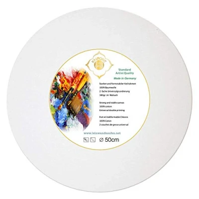 Afbeelding van Brancard canvas rond 50cm van sparrenhout bespannen met 380 g/m² katoenen weefsel gegrond Made in Germany
