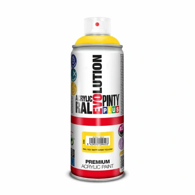 Afbeelding van Sprayverf Pintyplus Evolution RAL 1021 Sunny Yellow 400 ml Mat