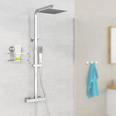 Afbeelding van EISL CALVINO hoofddouche set met thermostatische mengkraan chroom DX1104CST
