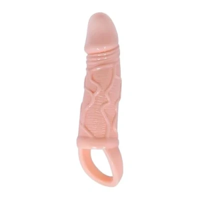 Afbeelding van Baile FOR HIM Silicone Penis Sleeve With Ball Straps 13.5 Cm