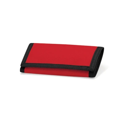 Afbeelding van BagBase Ripper Polyester Portemonne Unisex Kinderen Munt Houder mini portemone Klassiek rood