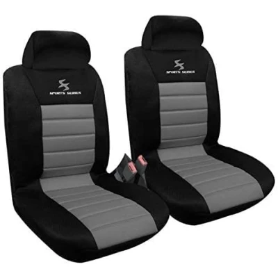 Afbeelding van WOLTU AS7255 2 Universele Autostoelhoes voor stoelen, Zwart Grijs