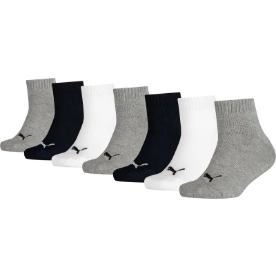 Afbeelding van Puma KIDS Quarter Socks sneakermaat 23 42 voor meisjes en jongens 7 paar